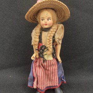 Vintage EROS 6" Doll Bernoise HELVETIA Native Swiss Costume